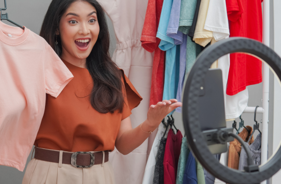 Lives de vendas de roupas infantis